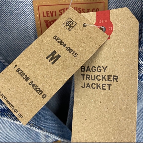 Levi’s Reach for the Sky Baggy Trucker Jacket sz M - Picture 4 of 9